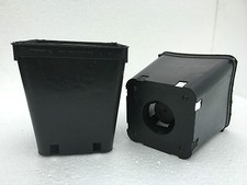 VASI PLASTICA QUADRATI cm  9 / 9x9x10 / 9x9x13 / 9x9x20 - VIVAIO FIORI 20 vasi