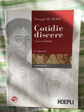 Cotidie Discere Grammatica Corso di latino L. De Micheli  9788820346690