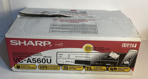 Sharp a560u lettore vhs - sharp, vcr
