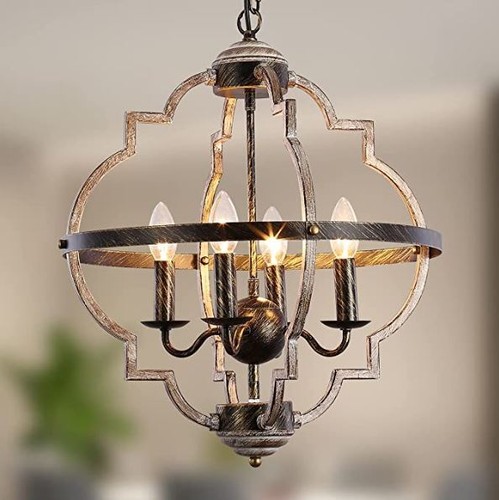Lampadario rustico ferro - in,