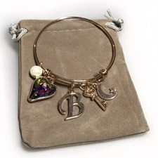 Bracciale Charm Lettera B Con