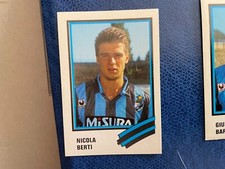 CALCIO FLASH 1989  INTER BERTI N 112 VELINA ORIGINALE **
