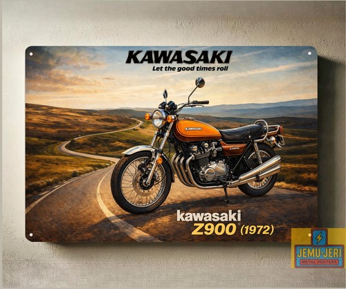 Poster metallo per moto - poster,