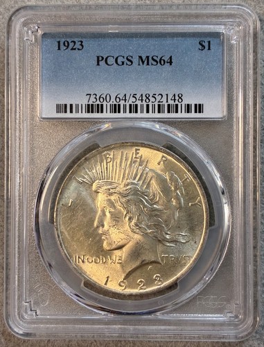 Dollaro della pace 1923 pcgs - 1923,