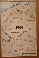 VESPA CALENDARIO PIAGGIO 1966 USATO Completo Buone Condizioni