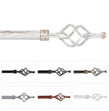 Bastone tenda ferro a parete