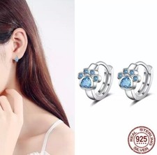 Women Paw Leg Dog Cat Earrings