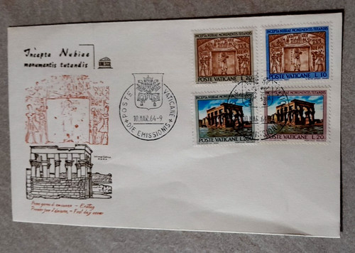 1964 busta vaticano annullo