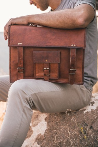Borsa pelle vintage per - pelle,
