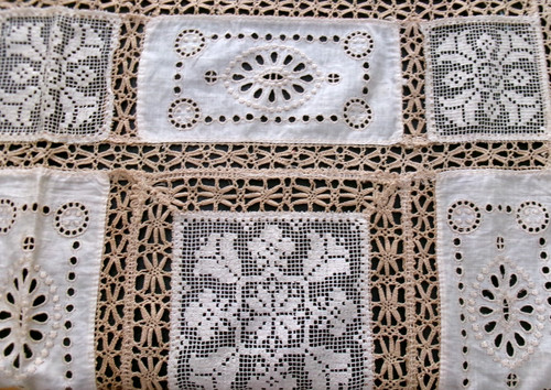 Antico copriletto trapuntato - antico,