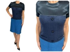 ABITO CHRIS BENZ BLU SETA