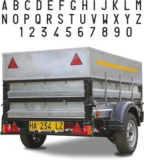 LETTERE NERE NUMERI ADESIVE