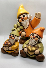 Set 3 Gnomi THUN Originali – Quadrifoglio, Fungo e Cuore, Ottimo Stato