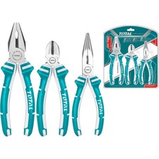 SET 3 PINZE LAVORO PINZA COMBINATA PINZA PUNTA A BECCHI LUNGHI TRONCHESE TOTAL