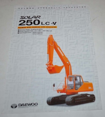 Brochure depliant escavatore