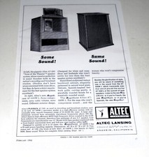 Poster Audiofilo Altec Voce