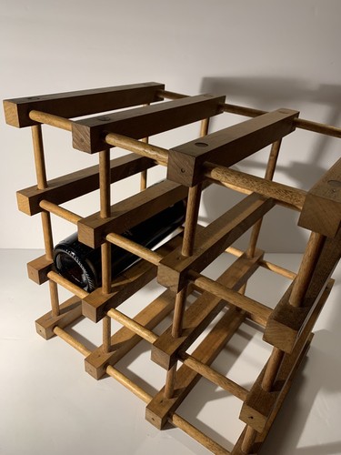 Porta vino legno lavorato - lavorato, a