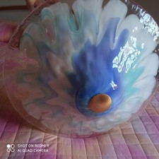 Sospensione di la Murrina, decoro azzurro e bianco .