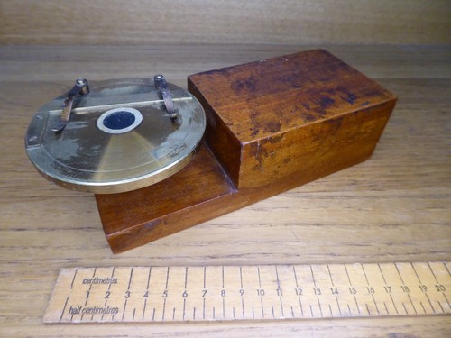 Antique microscope slide - antique,