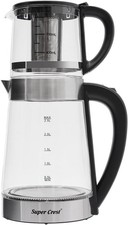 Bollitore elettrico in vetro da 2,5 litri + teiera da 1 litro