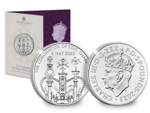 Sterlina 2023 moneta - £5, pound