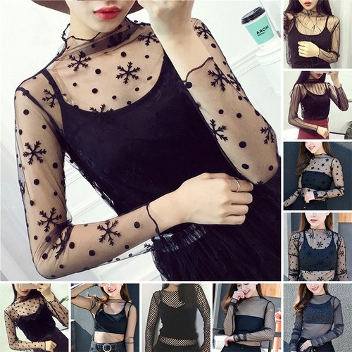 Top maglia pizzo shirt - top,