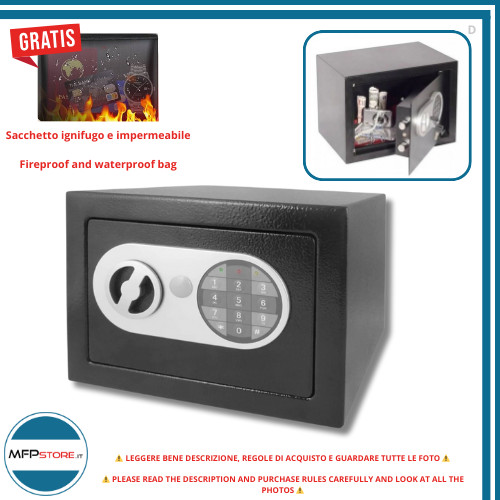 Cassaforte per muro 25l 2 - cassaforte,