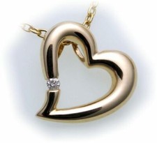Ciondolo A Cuore Con Diamante