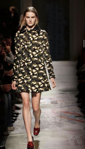 Cappotto prada camouflage anno - prada,