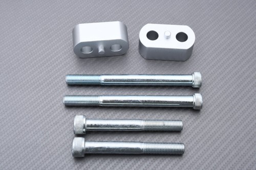 Alzamoto manubrio riser silver - alzamoto,