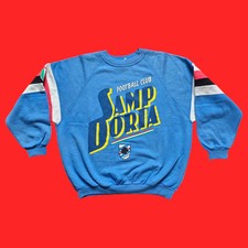 UC Sampdoria Felpe Dei Grandi Club Parmalat 90s Crewneck Vintage Football Size L