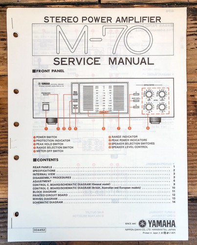 Yamaha amplificatore - m-70,