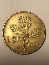 Moneta Rara 20 LIRE 1958 -