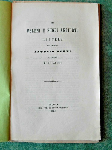 Sui veleni antidoti - e,