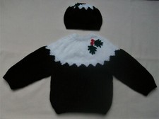 Set maglione e cappello budino