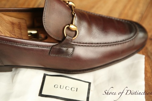 Gucci scarpe pelle marrone - scarpe, in
