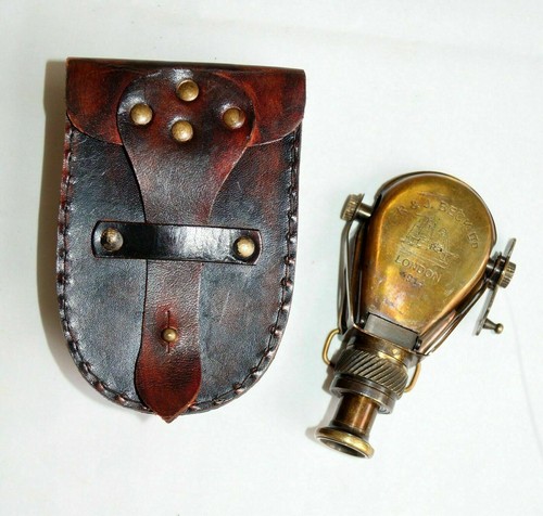 Antico telescopio ottone - telescopio, in