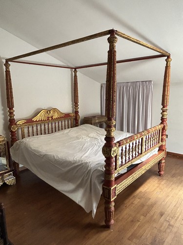 Letto baldacchino stile - letto,