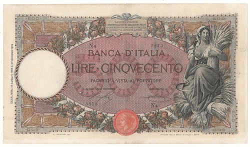 500 lire mietitrice decreto - 500,