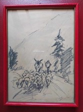 Giovanni Lomi (Livorno 1889-1969) coppia di disegni anni 40 Vendita No Profit