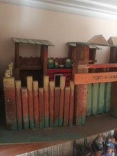 Soldatini Fortino in Legno. Western FORT HOARA (Made In ITALIA) Usato, Buono.