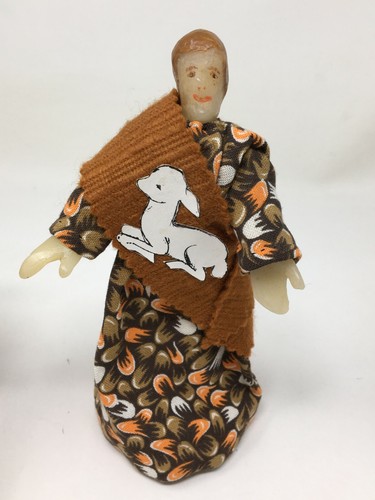 Santon presepe cera dipinta - presepe,
