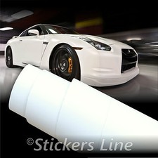 Pellicola adesiva BIANCO OPACO car wrapping tuning auto moto ANTIGRAFFIO