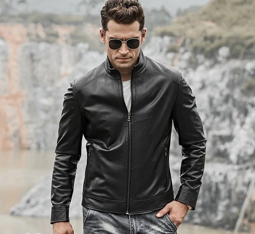 Giacca biker uomo - , nera