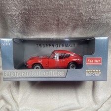 Sun Star Triumph GT6 MK 3 Pimiento Rosso 1:18 Europeo Da Collezione #1058 Nuovo