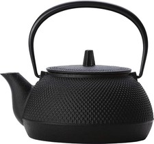 Teiera Iwachu In Ghisa Stampa Nera 0.65L Induzione Sicura #5 Nuova Arare 12822