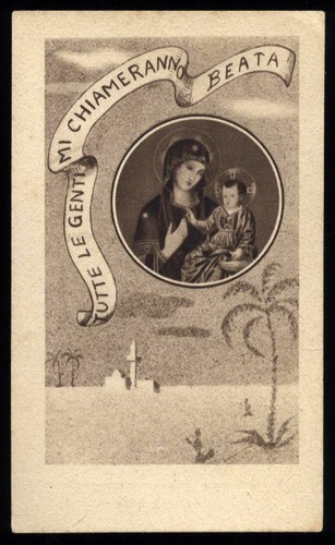 Santino holy card madonna - santino-holy,