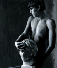 Walter GRECO 34x29 centimetri, olio e acrilico, come warhol,kostabi,salle,ray,chia