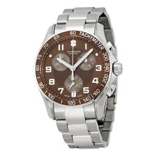 Orologio Uomo VICTORINOX Swiss Army 249036 Cronografo Classico Quadrante Marrone