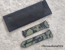 Cinturino orologio originale OEM Hublot 28/20 mm tessuto mimetico/gomma Ref: 441